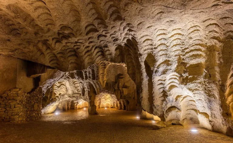 Intérieur des grottes d’Hercule à Tanger